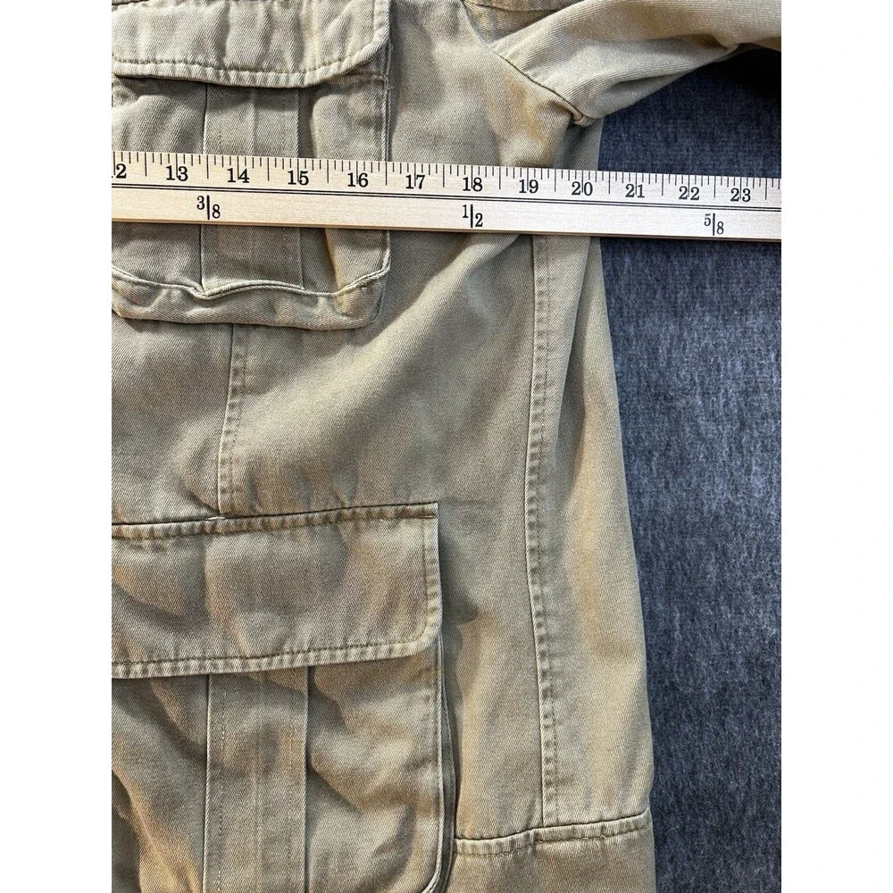 Armani Exchange Military Field Utility Jacket Camel Full Zip Men’s Size M